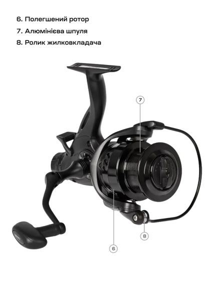 Котушка Brain Apex Double 4000 Screw Handle 6+1BB | Зображення 7