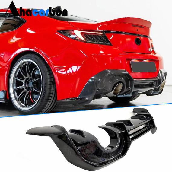 Дифузор заднього бампера V3 (2021-2023, Карбон) для Subaru BRZ 2021- рр