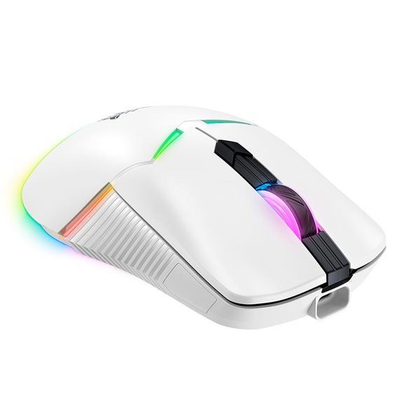Мишка ігрова бездротова Onikuma RGB Tri-Mode Gaming CW928, біла