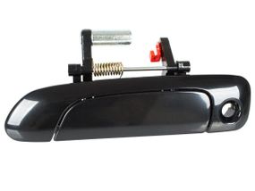 Honda Jazz / Fit (02-08) передня ліва зовнішня ручка з отвором чорний глянець, Хонда Джаз / Фіт