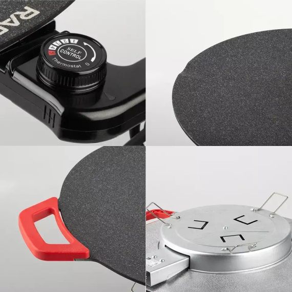 Электрическая сковорода 36 см с ручками на 1800Вт с антипригарным покрытием RAF R.5304 | Зображення 2