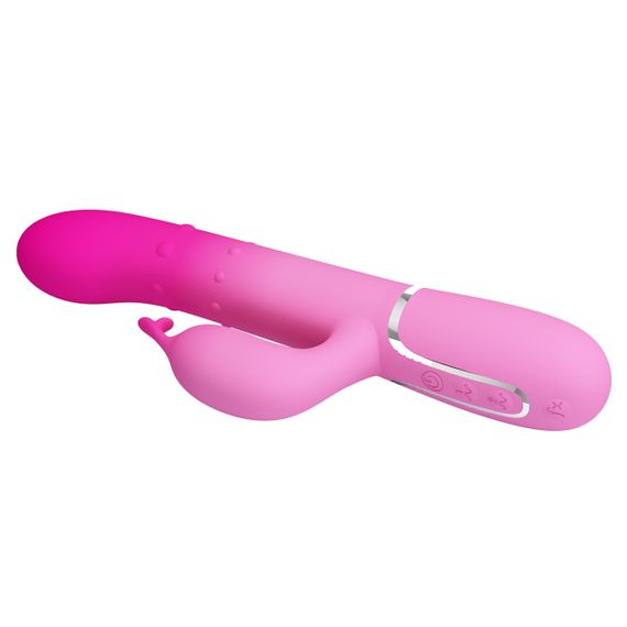 Вибратор-кролик с шариками в корпусе PRETTY LOVE Shima розовый, 22.6 х 3.4 см Sex Aura | Зображення 4