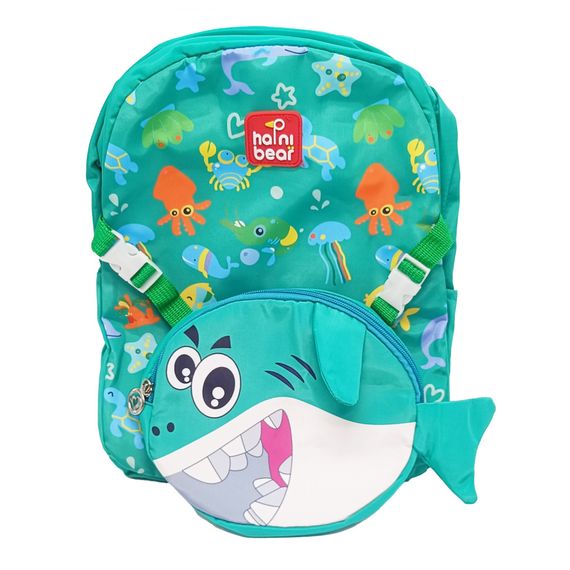 Рюкзак детский "Shark" T2625 застежка-молния, 1 отделение Зеленый