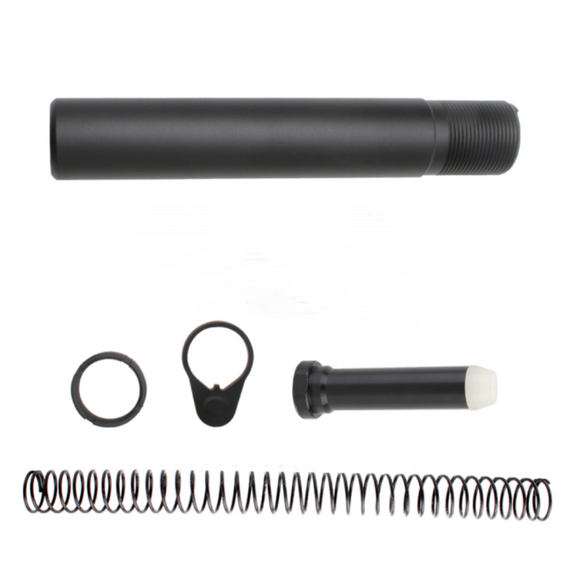 адаптер буфера для прикладу  AR-15 Mil-Spec (труба, буфер, пружина, гайка, endplate) – турецька збірка колір чорний