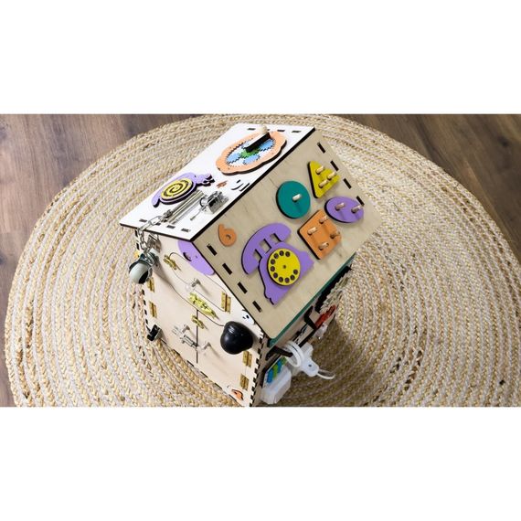 Развивающая игрушка Бизикуб "Дом" TG200333 натуральный, 55х30х30 см | Зображення 2