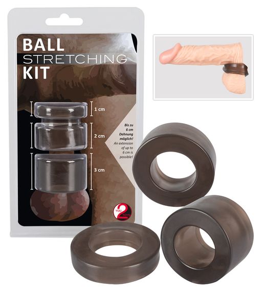 Эрекционное кольцо Ball Stretching Kit-Вібратор sexstyle | Зображення 1