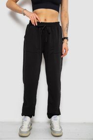 Спортивні штани жіночі, колір чорний, 238R347