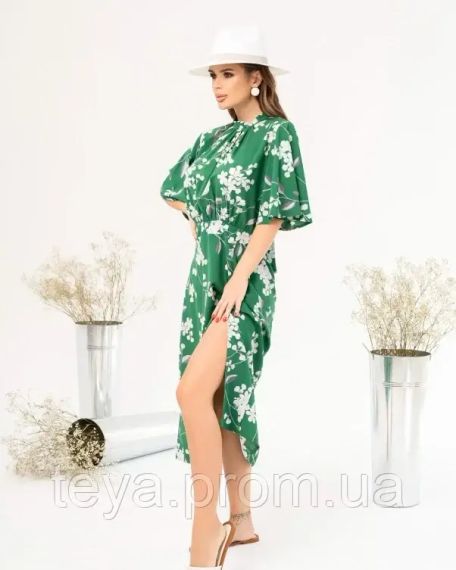 Плаття для жінок колір зелений розмір L FI_008161 | Зображення 1