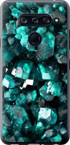 Чехол на LG V40 ThinQ Кристаллы 2 "3674u-1577-17620"