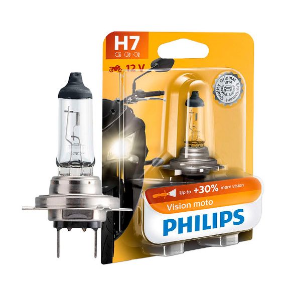 12972PRBW (PHILIPS) H7 Vision Moto (+30%) 12V 55W PX26d
