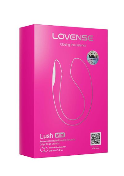 Смарт-віброяйце Lovense Lush Mini для точки G, з керуванням через додаток, рожеве Sex Aura | Зображення 1