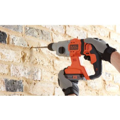 Перфоратор Black&amp;Decker SDS-Plus,18 В, 1.2 Дж, 3 режима, 2.6 кг (без АКБ и ЗУ) (BCD900B) | Зображення 7
