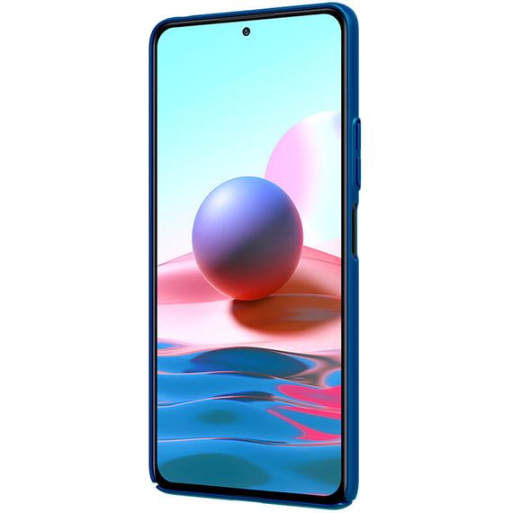 Чохол Nillkin Matte для Xiaomi Redmi Note 10 5G / Poco M3 Pro Бірюзовий/Peacock blue | Зображення 3