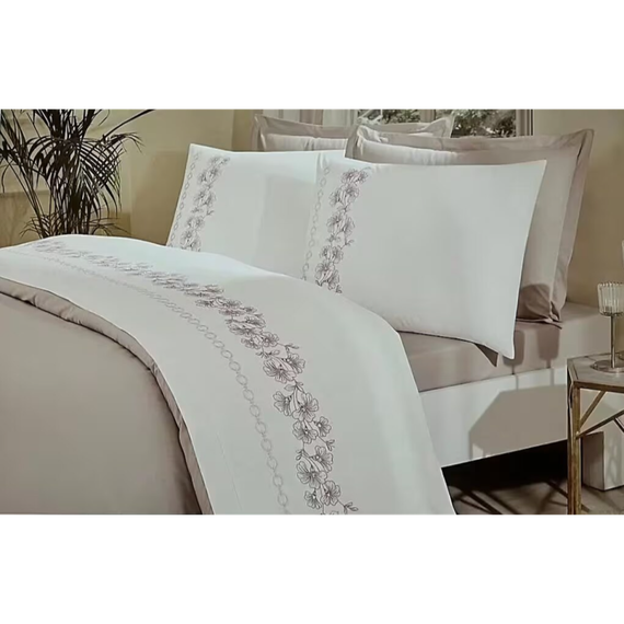Комплект постільної білизни CK BOUTIQUE BEJ PETRA бежевий, євро OZDILEK