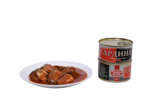 Сардина в томатном соусе Рыбацкая Артель 230 г | Зображення 1