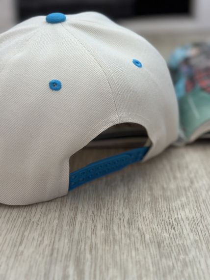 Кепка снепбек (Snapback) What it is Кремовий з блакитним 56-61р (9107) | Зображення 2