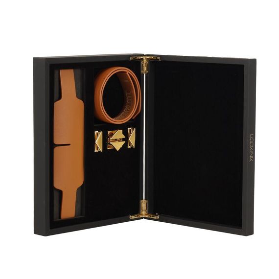 Маска на очі LOCKINK Blindfold Kit- Brown Sex Aura | Зображення 5