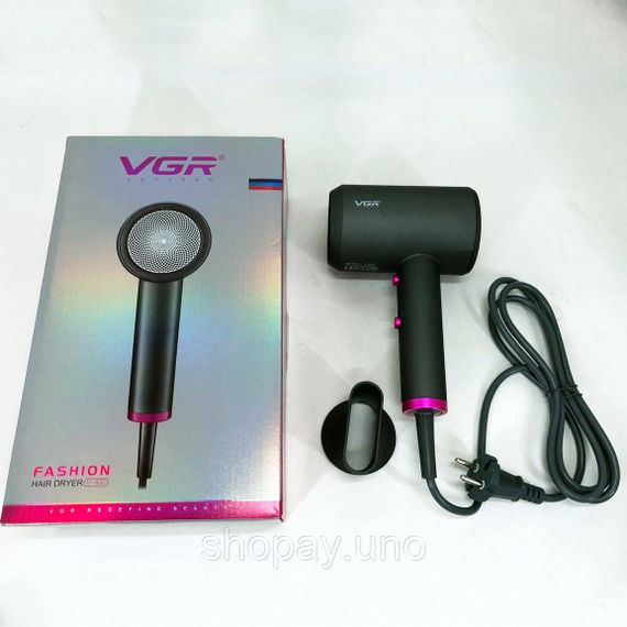 Профессиональный фен для работы VGR, Портативный фен для укладки волос укладки локонов BS-79 | Зображення 4