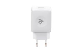 Сетевое ЗУ 2Е Wall Charger USB-A Dual 2.4A, white (2E-WC4USB-W)