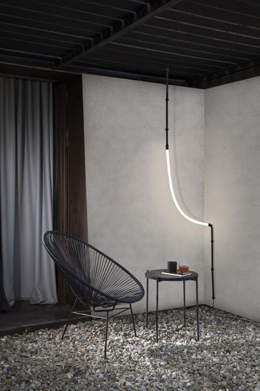 Люстра світлодіодна підвісна LED світильник для квартири на стелю лед 27735 Чорний 50-200х9х80 см. | Зображення 1