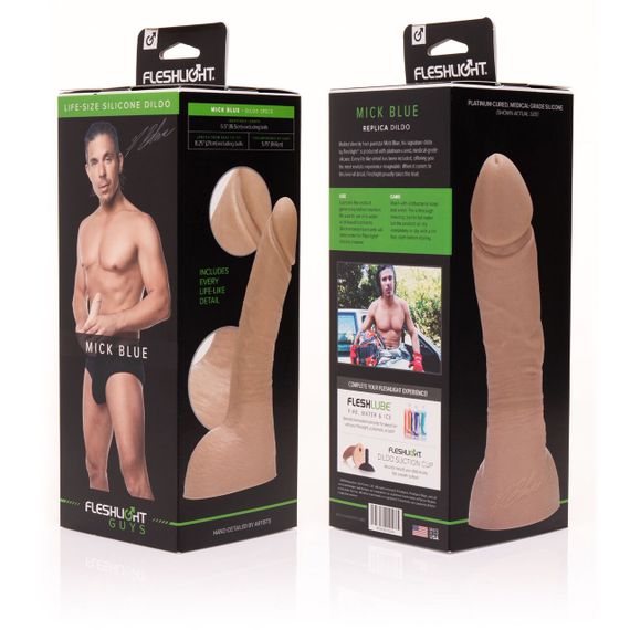 Фалоімітатор Fleshlight Guys: Mick Blue Dildo, за зліпком пеніса | Зображення 1