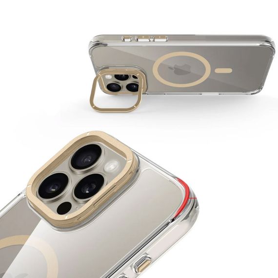 Чехол TPU Space Case Apex with MagSafe для Apple iPhone 15 Pro Max (6.7") Gold | Зображення 4