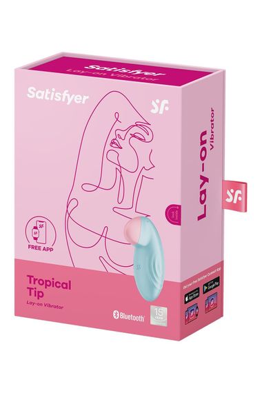Смарт-вібратор для клітора Satisfyer Tropical Tip Light Blue | Зображення 7