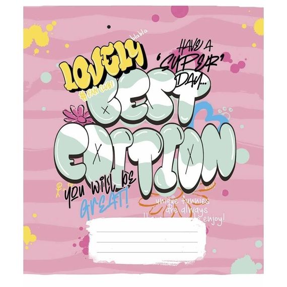 Зошит загальний "Graffiti style" 048-3327L-2 у лінію, 48 аркушів