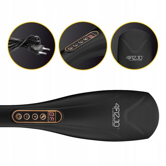 Ручний вібраційний масажер для тіла 4FIZJO Long Stick 7 в 1 4FJ0556 Black (P-5907739319142) | Зображення 2