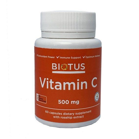Витамин C Biotus Vitamin C 500 mg 60 Caps BIO-530166