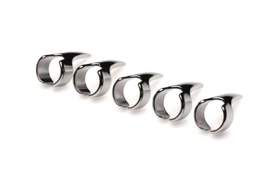 Набір кілець із кігтями Master Series Five-Piece Sensation Claw Rings — Silver Sex Aura | Зображення 3