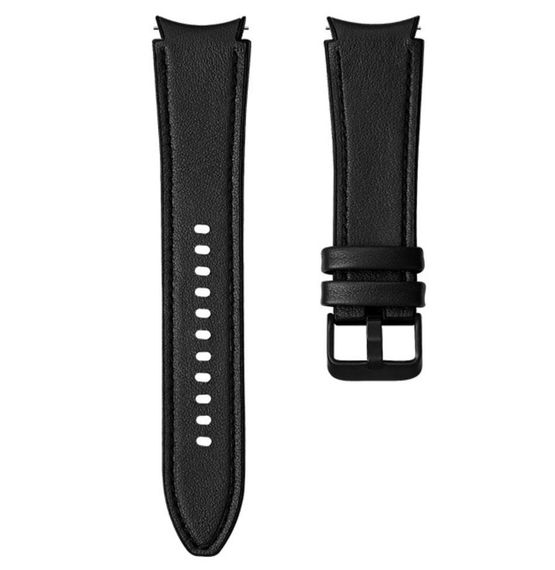 Ремінець Primolux Leather Silicone для годинника Samsung Galaxy Watch 4 Classic 46mm SM-R890 / SM-R895 - Black | Зображення 2