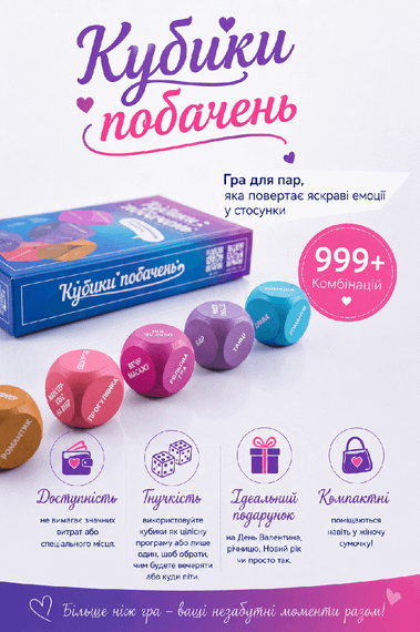 Настольная игра Кубики Свиданий | Зображення 3