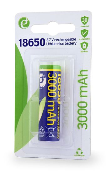 Акумулятор електричний Energenie EG-BA-18650-10C/3000 | Зображення 1