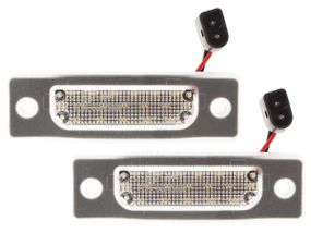 BMW 7 E32 (86-94) світлодіодні LED лампи підсвічування номерного знака (2 шт комплект), БМВ е32