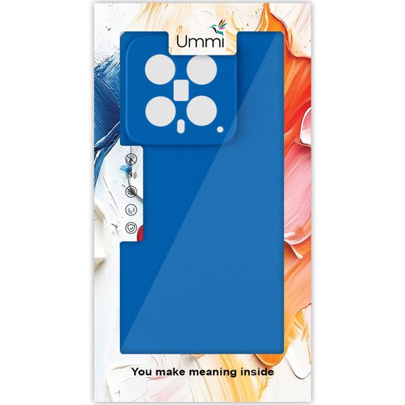 Чохол Silicone Cover Ummi Lakshmi Full Camera (AA) для Xiaomi 14 Синій / Navy Blue | Зображення 3