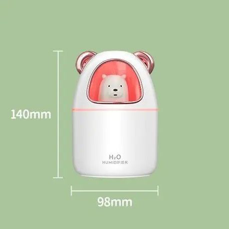 Зволожувач повітря Bear Humidifier H2O USB ведмежа на 300мл. Колір: білий | Зображення 2