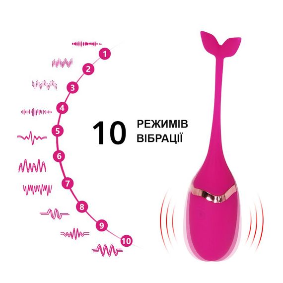 Віброяйце з пультом дистанційного керування (фіолетовий колір, USB) | Зображення 5