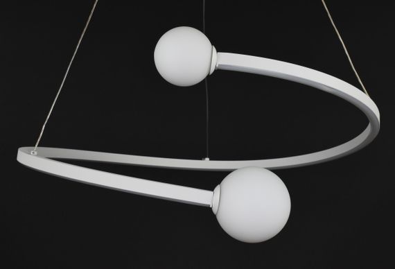 Люстра світлодіодна підвісна LED світильник для квартири на стелю лед 27339 Білий 40-150х60х60 см. | Зображення 4