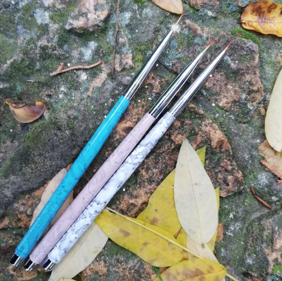 Набор кистей для росписи, вензелей и френча (3шт) | Зображення 2