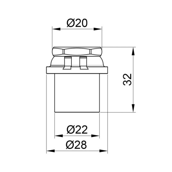 Заглушка прес Icma 20х2 No417 | Зображення 1