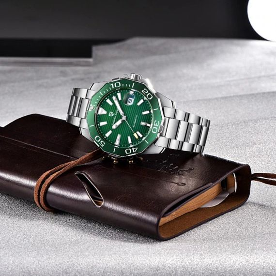 Годинник P2agani Design PD-1617 Silver-Green | Зображення 2