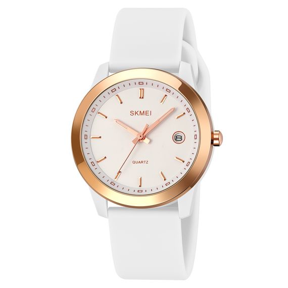 Класичний жіночий годинник Skmei 2319WT White