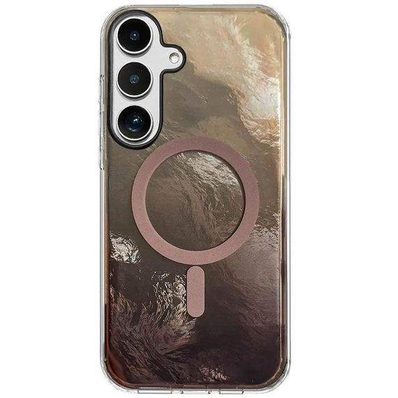 Чехол TPU Shiny Mountain (MagFit) для Samsung Galaxy S25 FE Chocolate