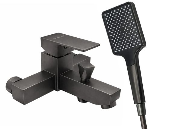 Змішувач для ванни короткий гусак MILLZ сірий MRS-AL-F1(Gray) 1/10