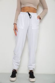 Штаны женские велюровые  -уценка, цвет белый, 238R58168-U-7