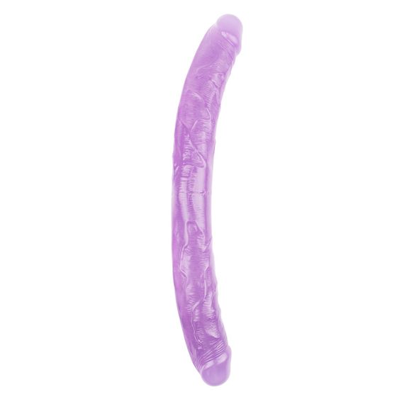 Фалоімітатор двосторонній фіолетовий Chisa Hi-Rubber 46 см *4,7 см Sex Aura | Зображення 1