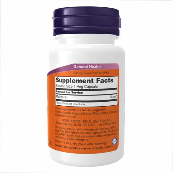 Melatonin 5 mg - 60 vcaps | Зображення 1