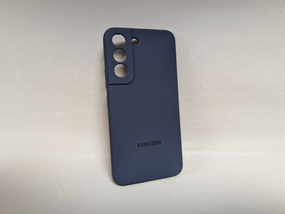 Чохол для Samsung Galaxy S22 / Самсунг Гелакси С22, Lakshmi, з логотипом, м'який, протиударний, софт тач, синій