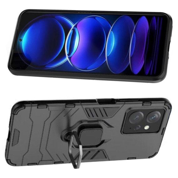 Чохол бампер Primolux Ring Armor для Xiaomi Redmi Note 12 - Black | Зображення 3